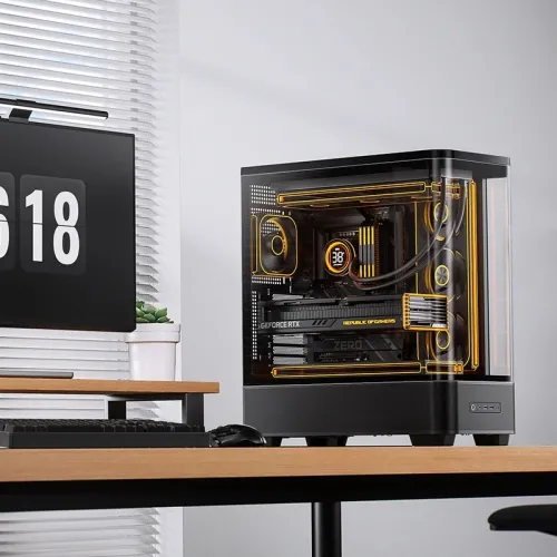 CASE PC JONSBO TK-5 BLACK– Mid Tower ATX